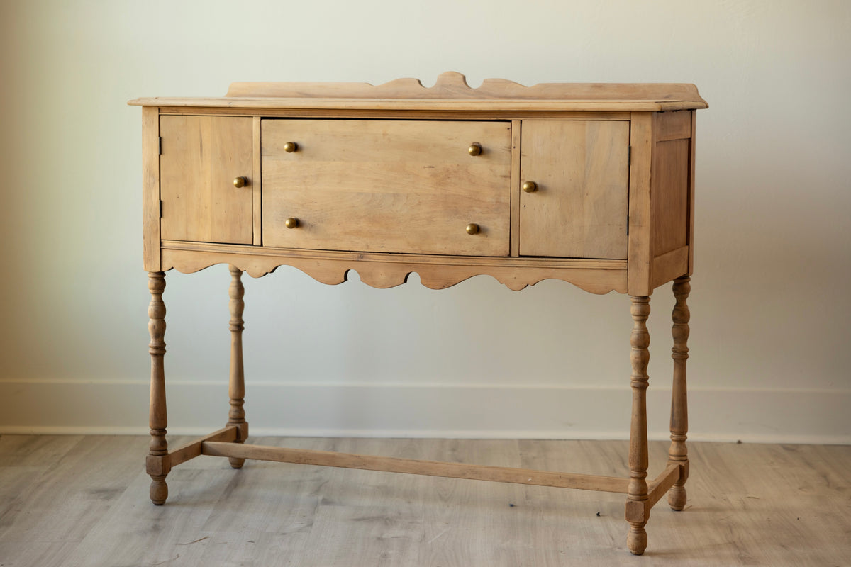 Antique Sideboard Console | Primitive Kitchen Server | Entry Table