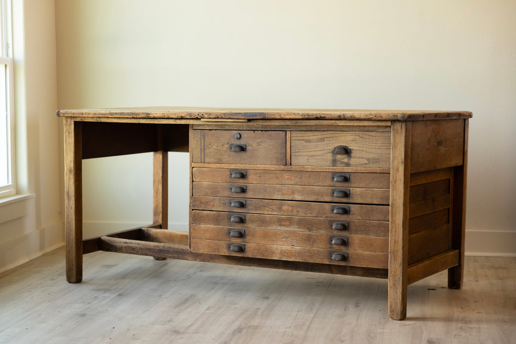 Antique Work Table Kitchen Island