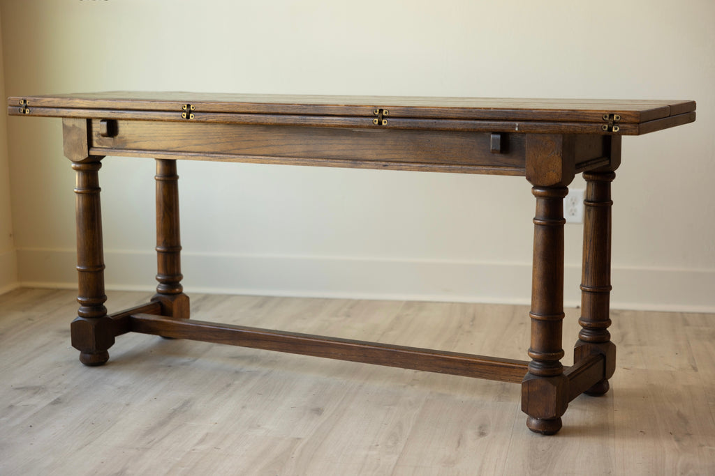 Vintage Century Flip-Top Console Dining Table