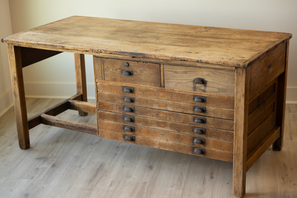 Antique Work Table Kitchen Island