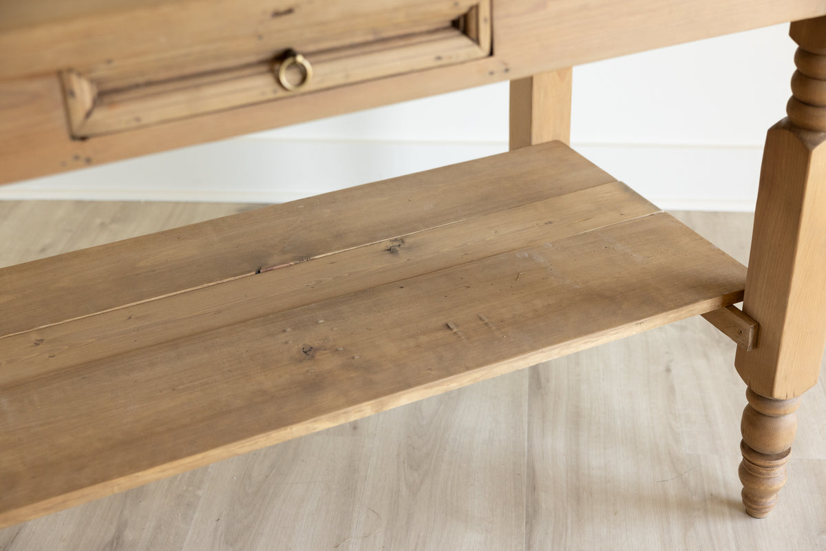 Antique Pine Farmhouse Table
