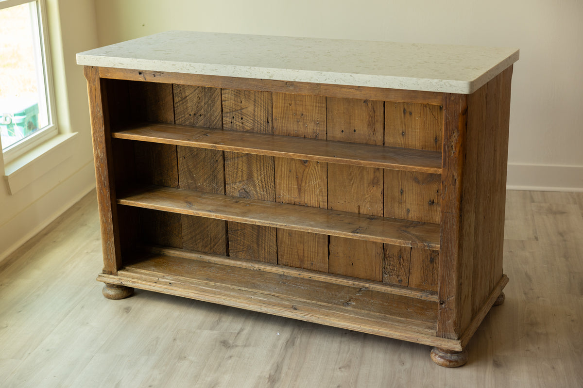 Vintage Farmhouse Kitchen Island | Sideboard, Shop Counter & Display Cabinet
