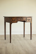 Antique Primitive Three Drawer Side Table / Writing Table Desk / Entry Console
