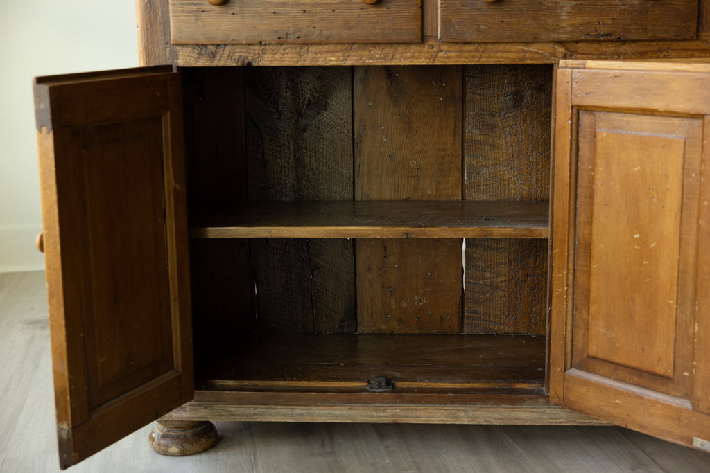 Vintage Farmhouse Kitchen Island | Sideboard, Shop Counter & Display Cabinet
