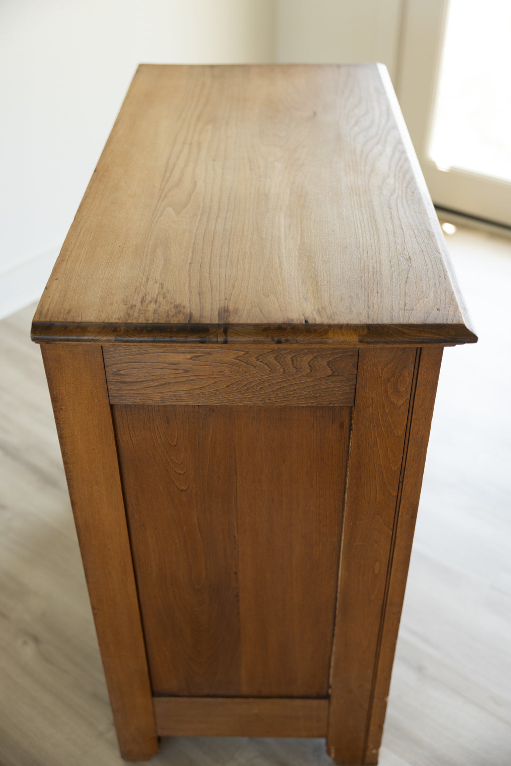 Antique Oak Chest of Drawers | Farmhouse Tall Dresser | Dovetailed Five Drawer Chest | Vintage Oak Storage