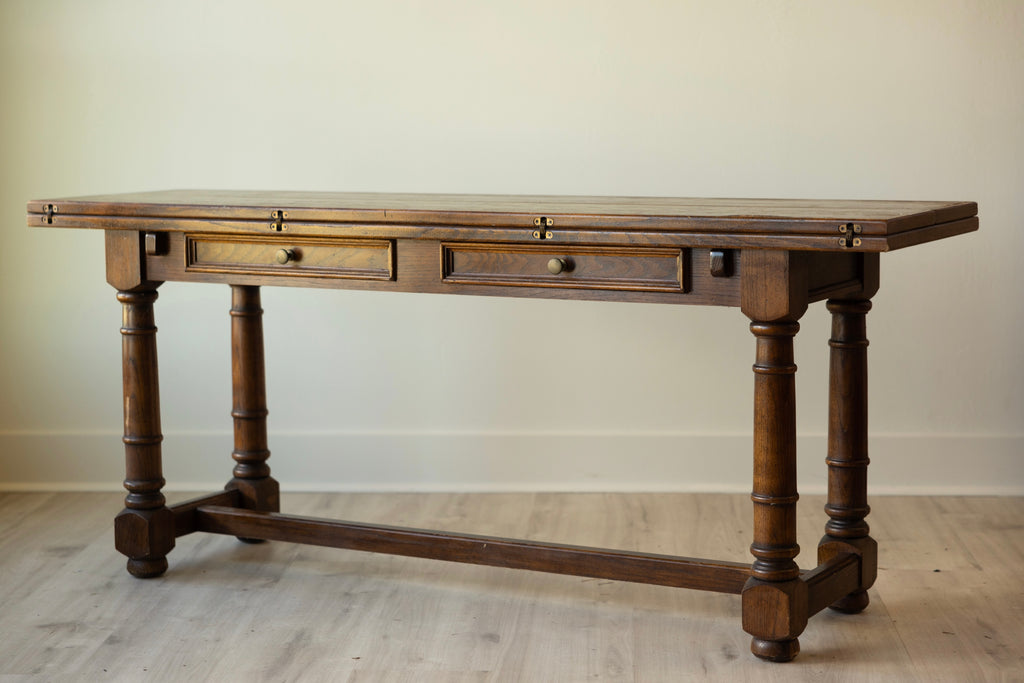 Vintage Century Flip-Top Console Dining Table