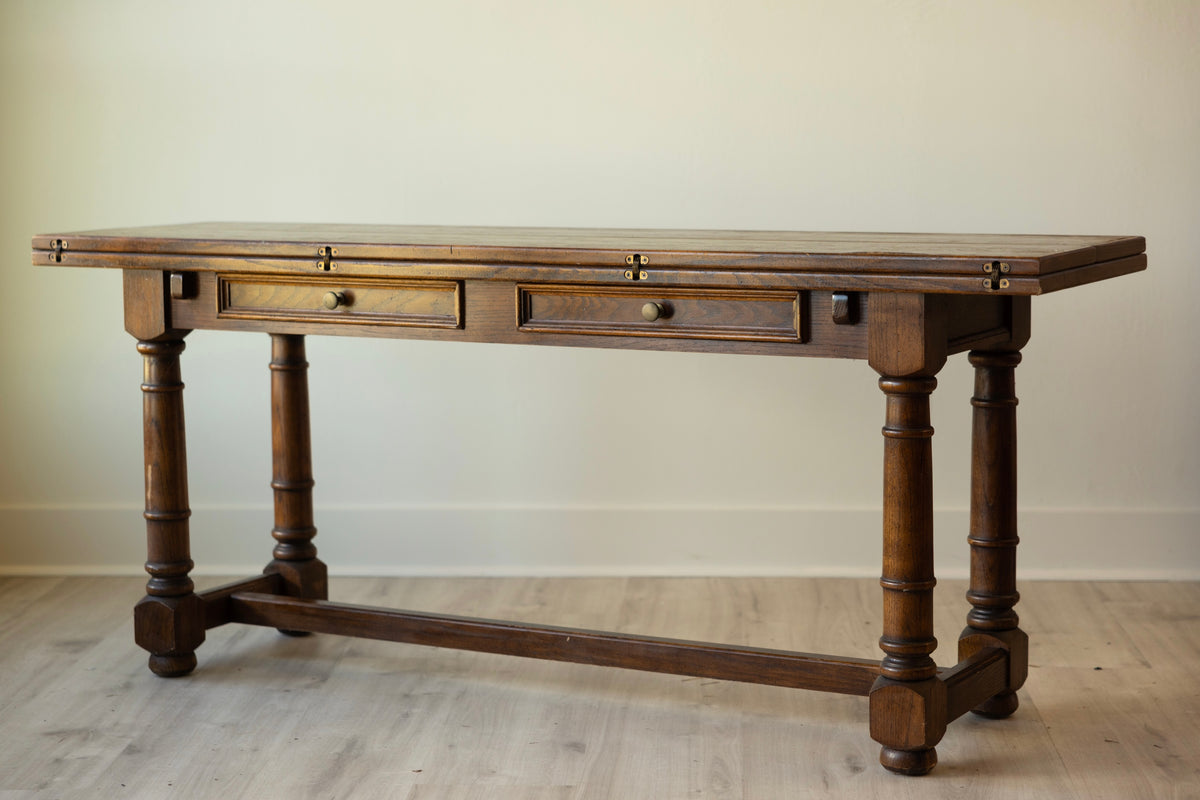 Vintage Century Flip-Top Console Dining Table