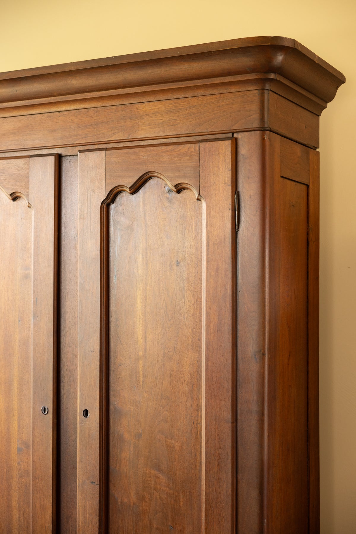 Antique American Walnut Knock-Down Wardrobe | 19th Century Armoire