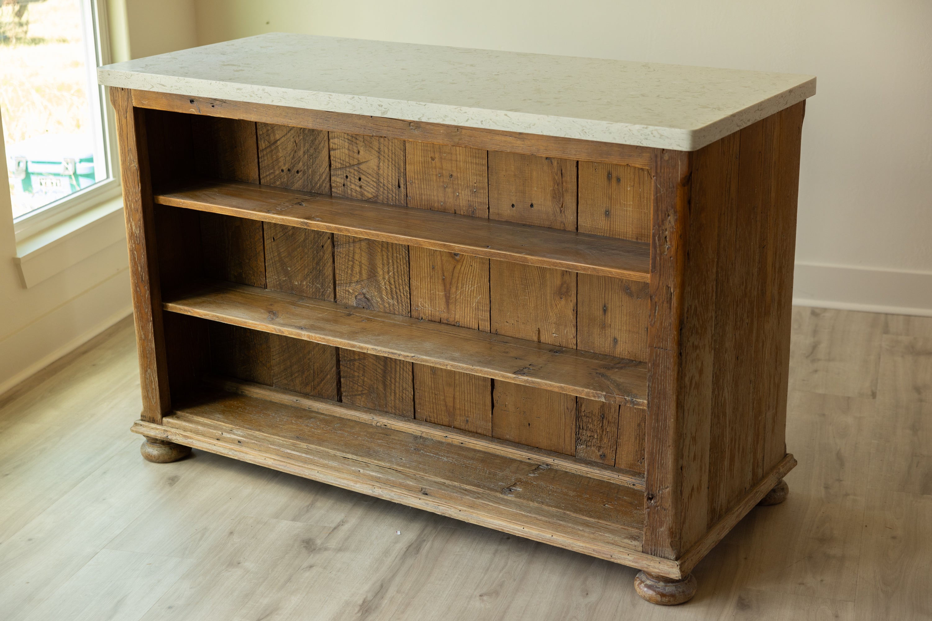 Vintage Farmhouse Kitchen Island | Sideboard, Shop Counter & Display Cabinet