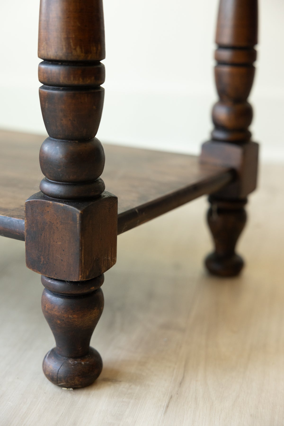 Antique Marble Top Washstand | Petite Victorian Side Table | European Farmhouse Bedside Table | Turned Leg Server