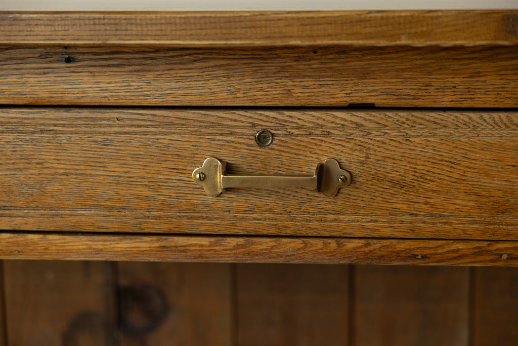 Antique Pub Bar Cabinet | New York Irish Pub | Wood Kitchen Island with Drawers & Shelving