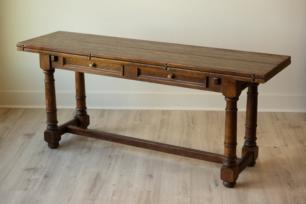 Vintage Century Flip-Top Console Dining Table