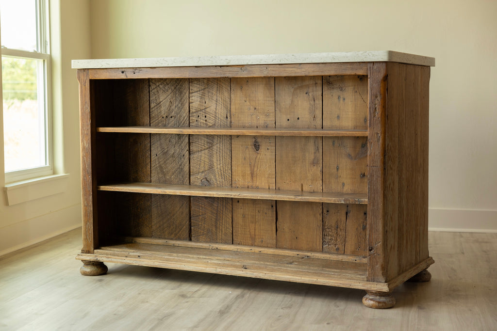 Vintage Farmhouse Kitchen Island | Sideboard, Shop Counter & Display Cabinet