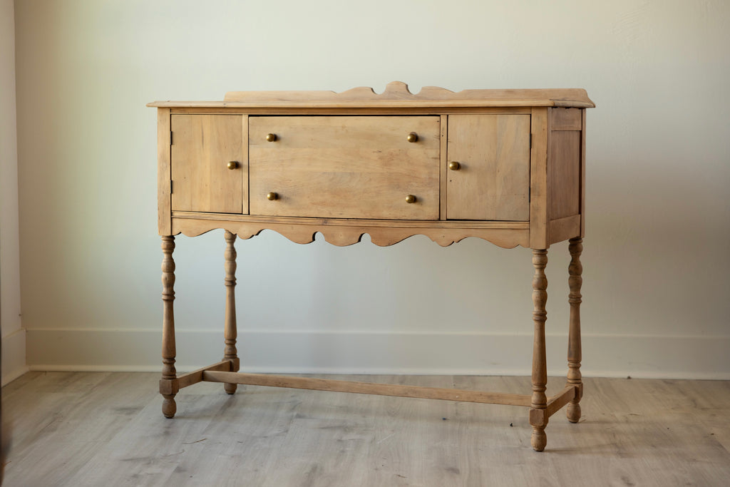 Antique Sideboard Console | Primitive Kitchen Server | Entry Table