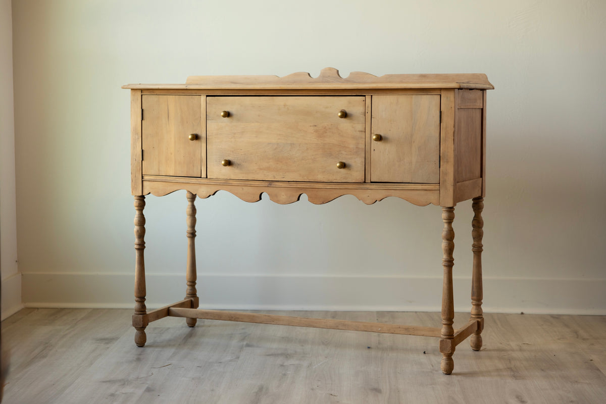 Antique Sideboard Console | Primitive Kitchen Server | Entry Table