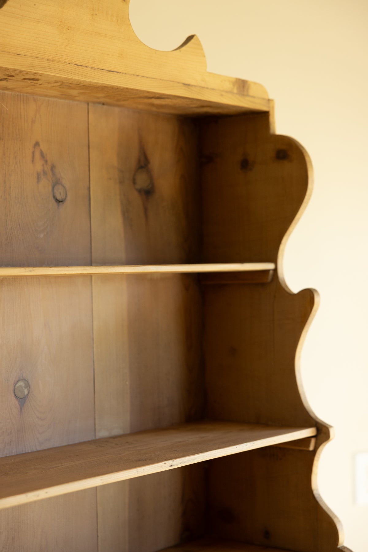 Antique Pine Welsh Dresser | 19th Century Pine Hutch | European Farmhouse Cupboard | Primitive Pine Plate Rack