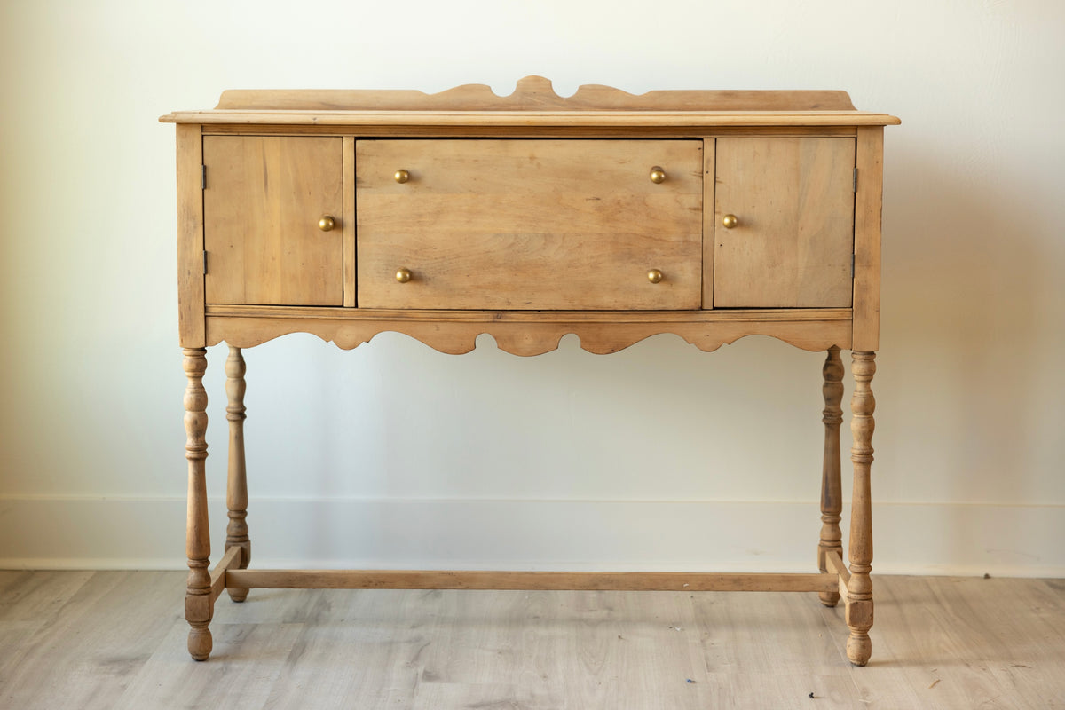 Antique Sideboard Console | Primitive Kitchen Server | Entry Table