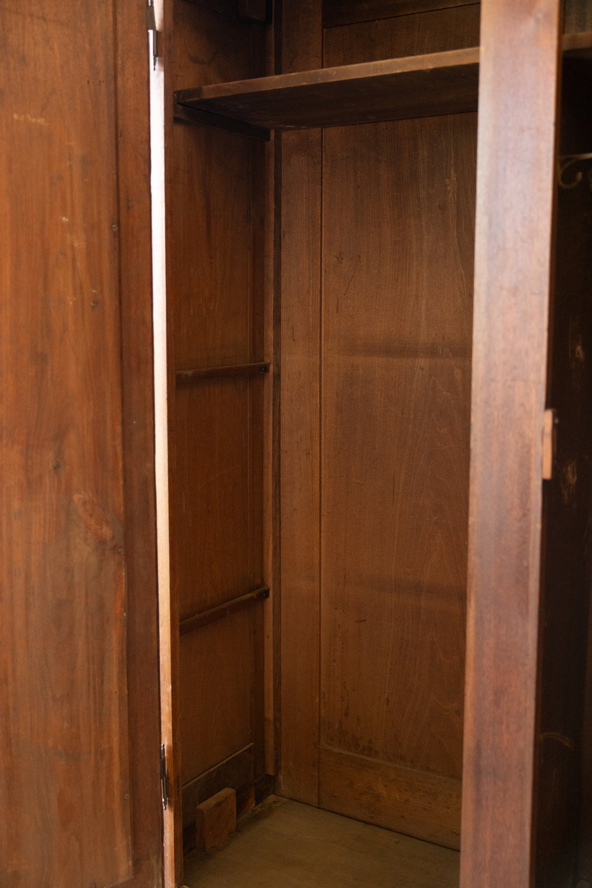 Antique American Walnut Knock-Down Wardrobe | 19th Century Armoire